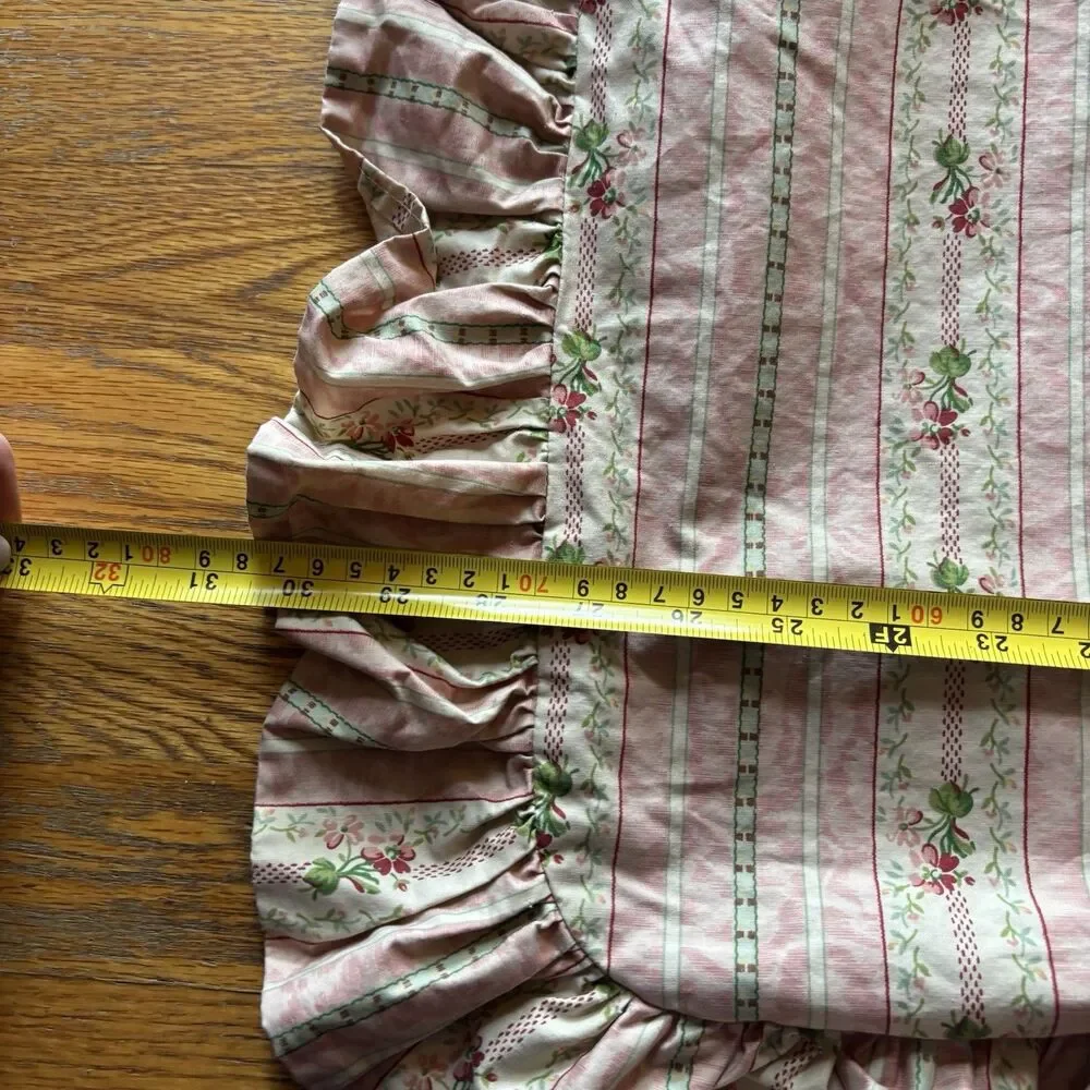 VTG Ralph Lauren LILLIAN Standard Pillow Sham Pink Floral Cotton Chintz Made USA
